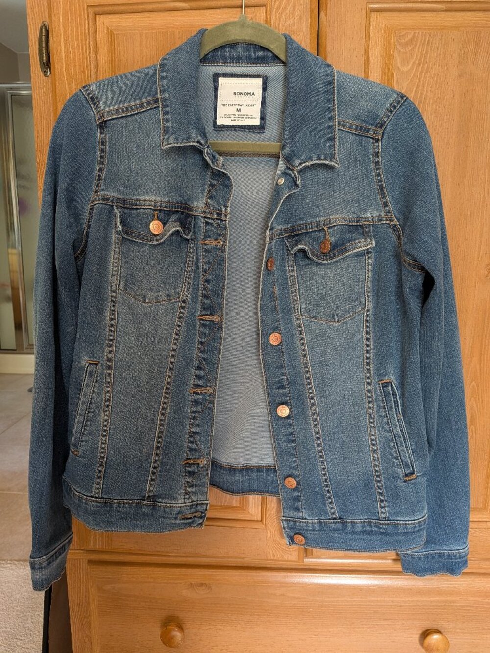 Sonoma Goods For Life Jean Jacket M